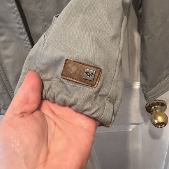 Roxy Women's Watch‎ The Sunrise Jacket Detachable Gray Size XL Skate Surf Beach - Picture 3 of 11